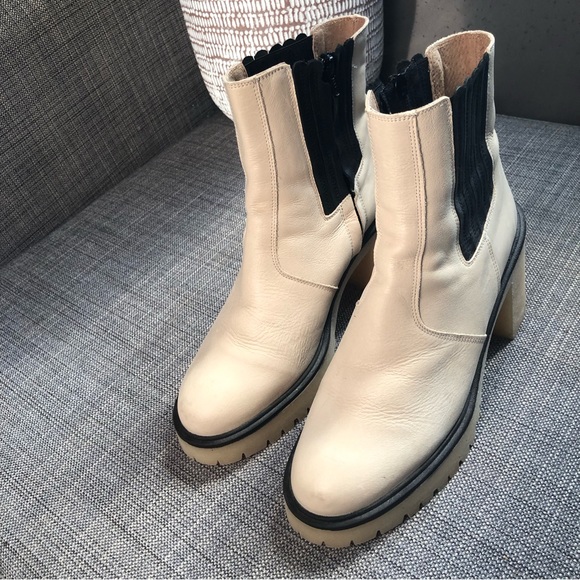 Free People Off White/Cream James Chelsea Boot Size 41/11 - Picture 5 of 15
